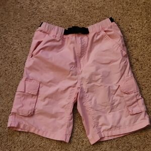 Kids Pink Cargo Shorts